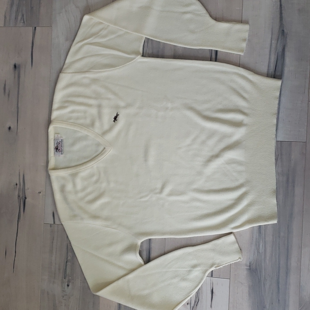Mens Vintage Steeplechase V neck sweater size L